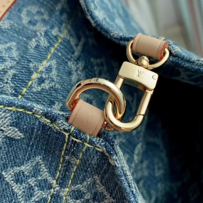 M46836 Blue denim 24x26x7cm High Quality Bags - Image 9