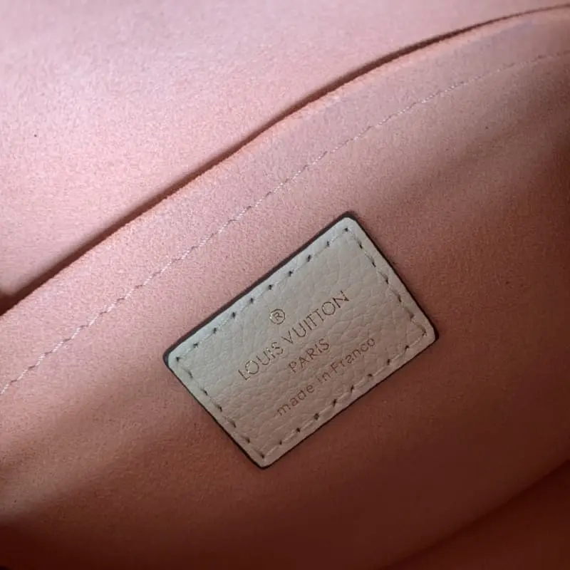 M22190 Pink and white 22.5x17x5.5cm High Quality Bags - Image 9