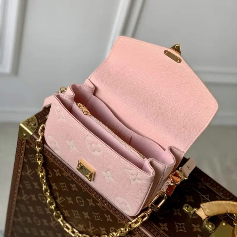 M14208 Pink Silk Screen 13.5x6x21.5cm High Quality Bags - Image 9