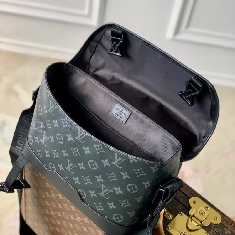 M12517 Black Flower 22.5x11x33cm High Quality Bags - Image 9