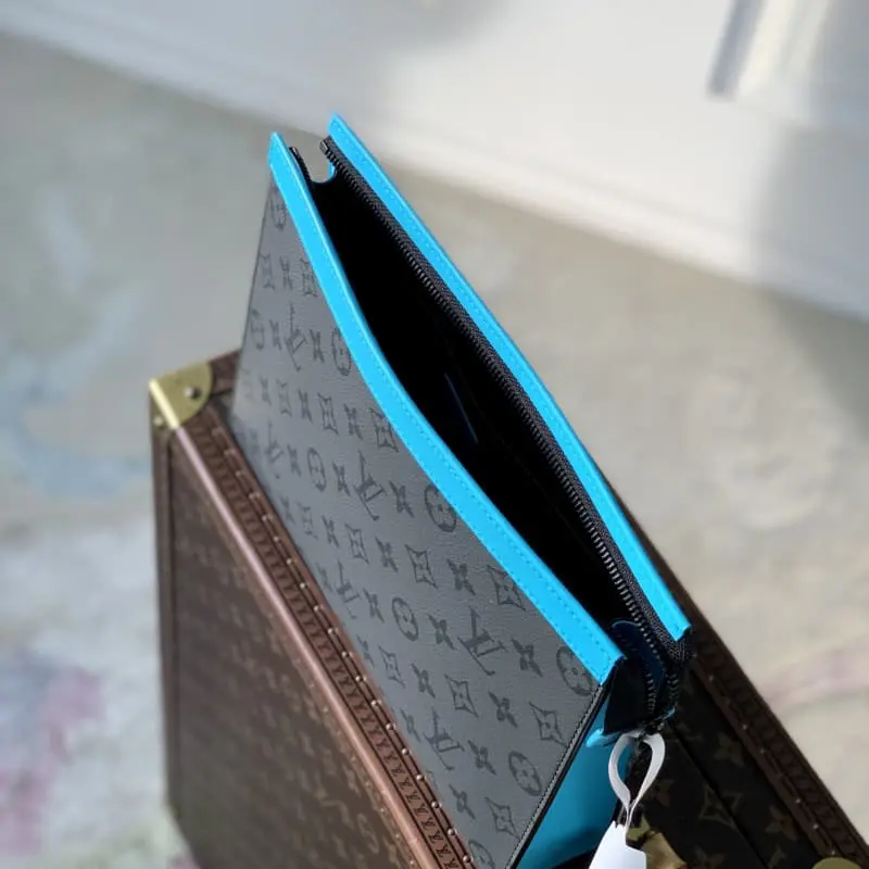 M44466 Grey Flower Blue HH153 26x20x5cm High Quality Bags - Image 9