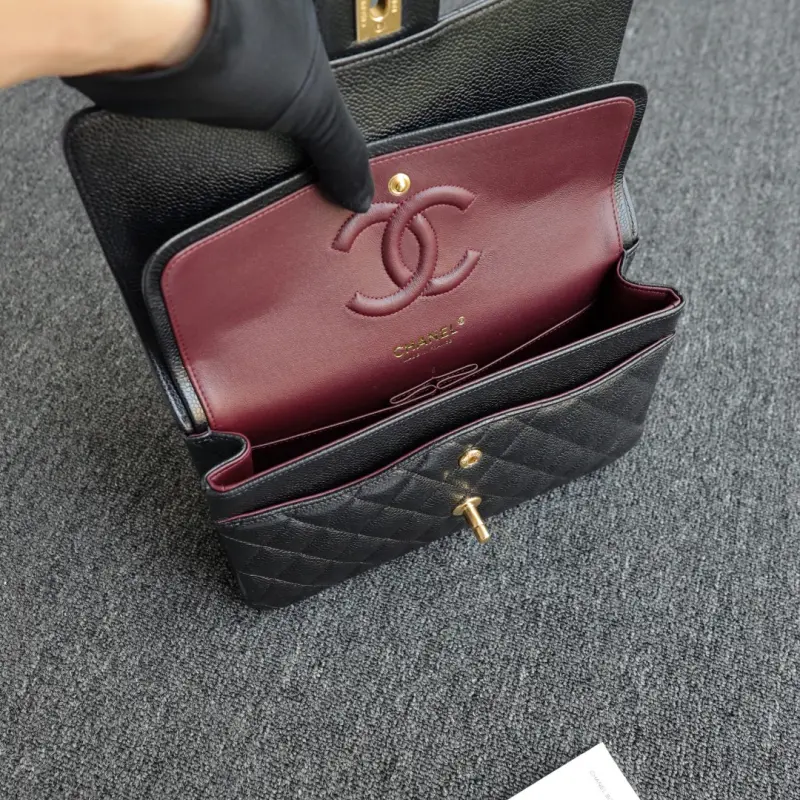 CF Medium 25cm Lichee Pattern Leather CM 11 High Quality Bags - Image 13