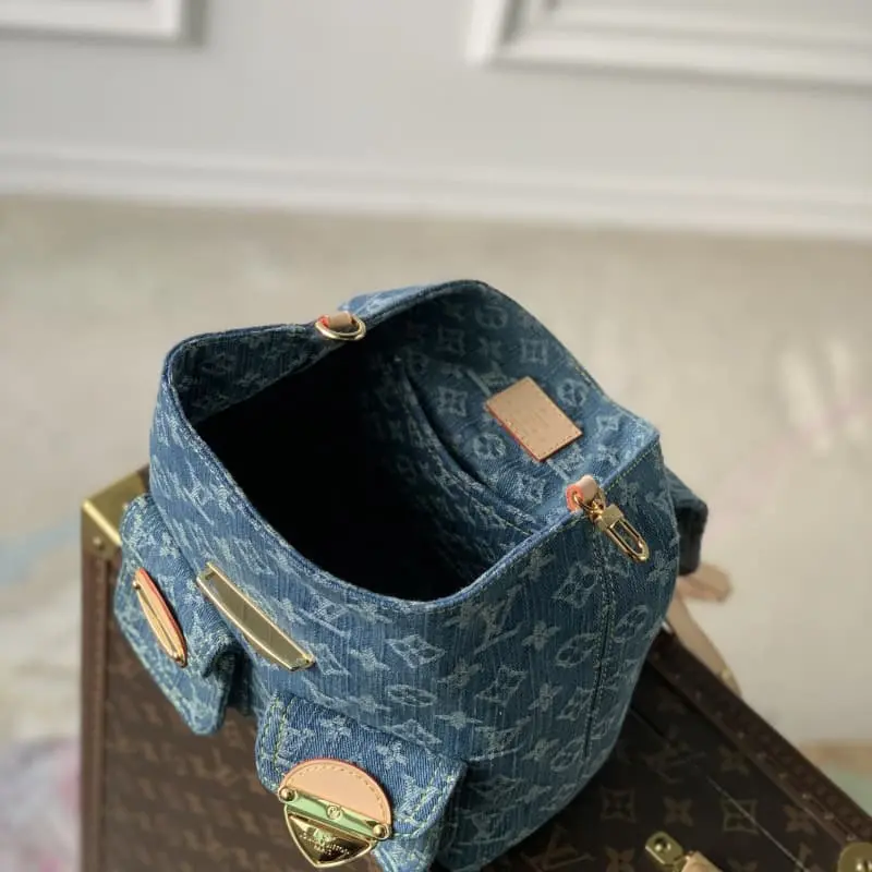 M46836 Blue denim 24x26x7cm High Quality Bags - Image 8