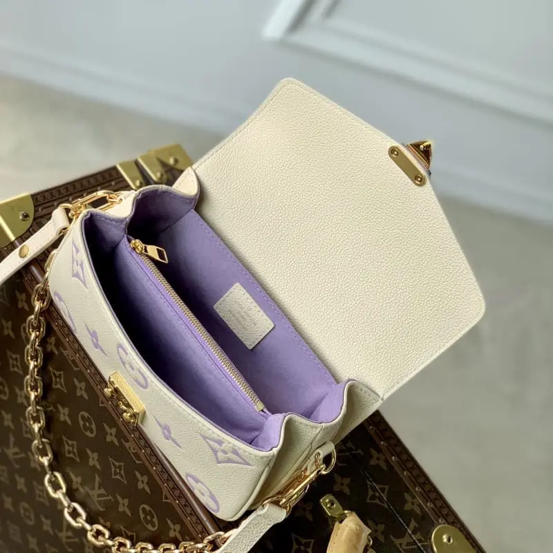 M46596 Silkscreen Purple 21.5x13.5x6cm High Quality Bags - Image 8