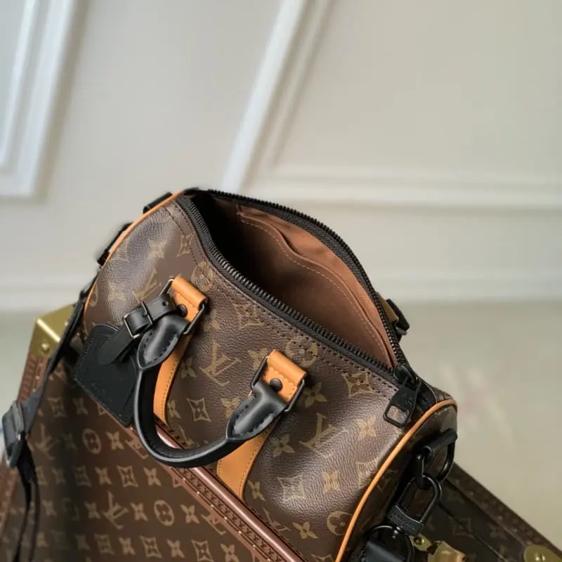 M46687 old flower yellow leather 25x15x11cm High Quality Bags - Image 8