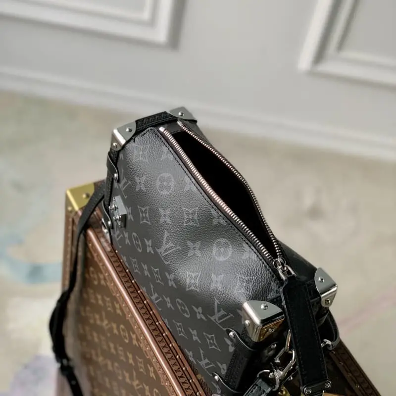 M46358 Black Flower (Black Leather) 21x14x6cm High Quality Bags - Image 8