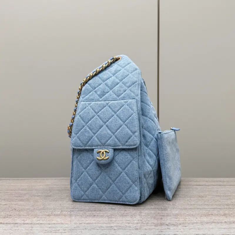 25s Hobo Light Denim Medium High Quality Bags - Image 3