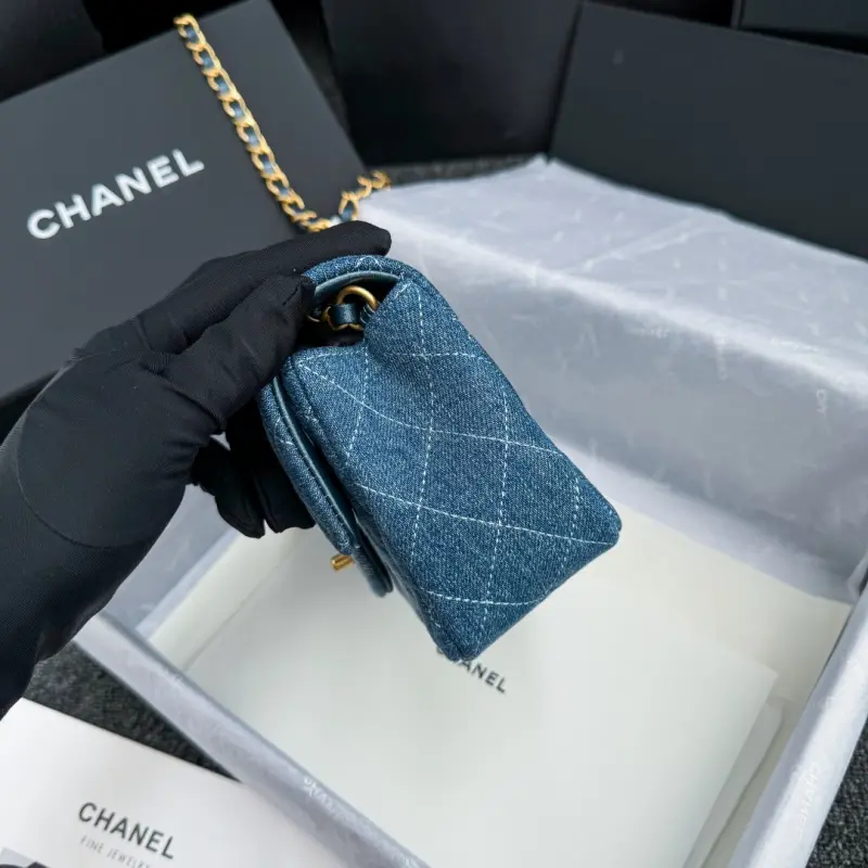 24s 20cm Gradient Denim cf mini High Quality Bags - Image 3