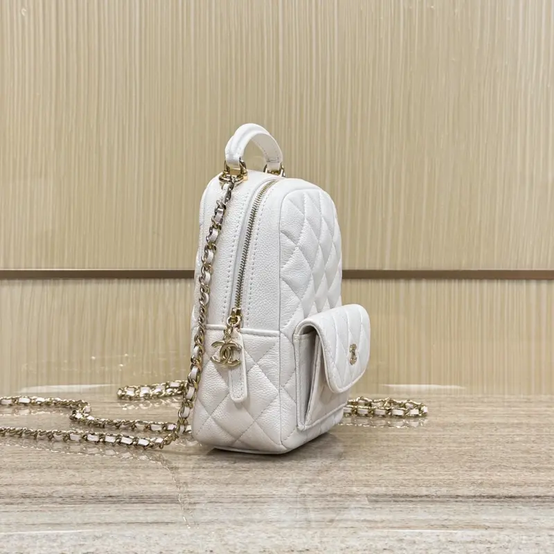 24c Small backpack white High Quality Bags - Image 2