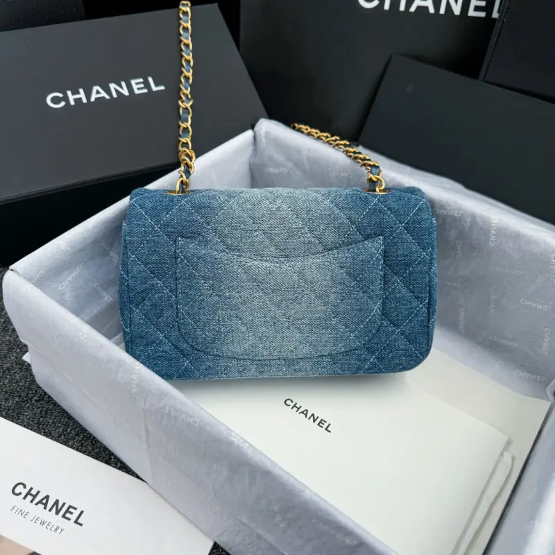 24s 20cm Gradient Denim cf mini High Quality Bags - Image 2