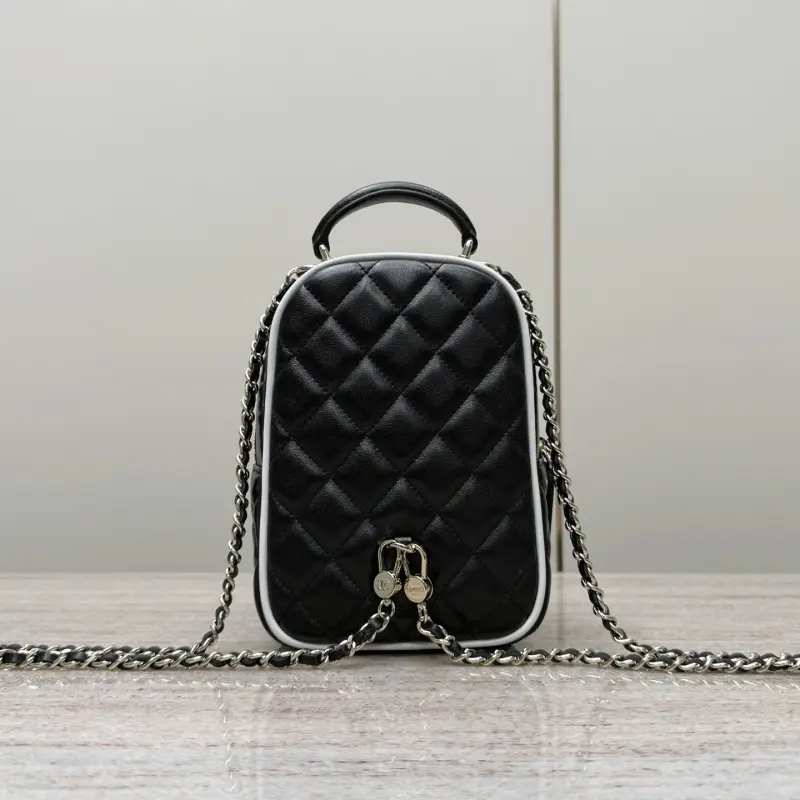 25p White Edge Backpack Black High Quality Bags - Image 2