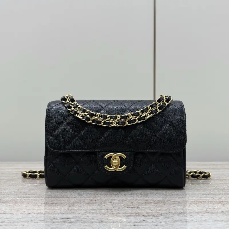 25p Double Chain Black High Quality Bags
