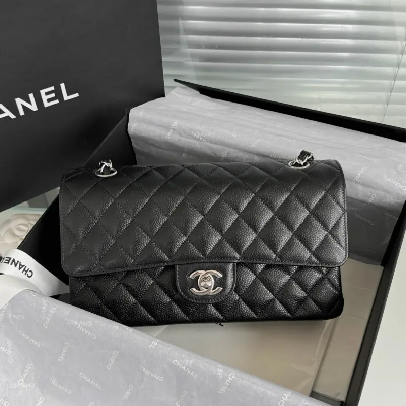 Medium 25cm Lychee Pattern Cowhide CM 10 High Quality Bags