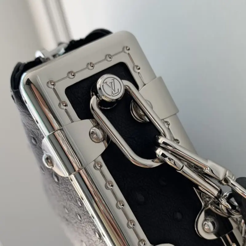 M25445 Black Ostrich 23x12x4cm High Quality Bags - Image 7