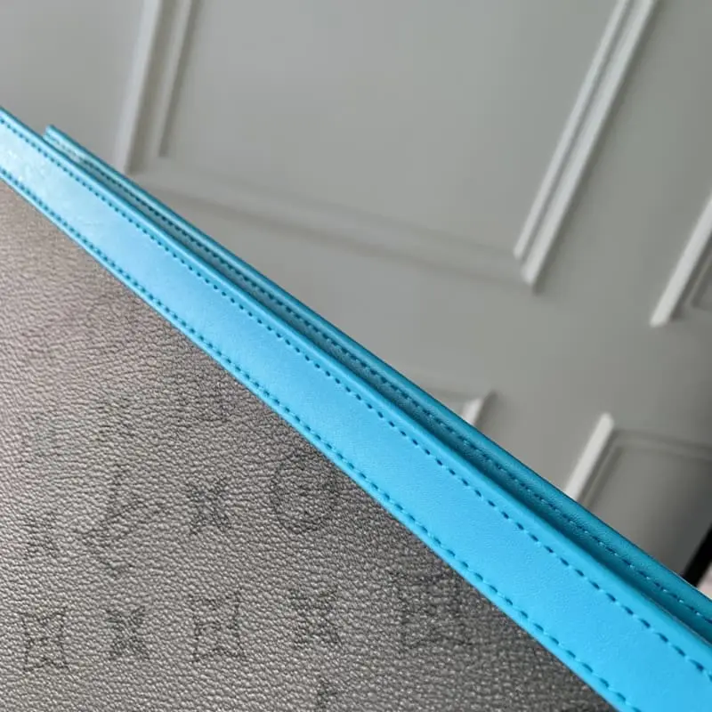 M44466 Grey Flower Blue HH153 26x20x5cm High Quality Bags - Image 7