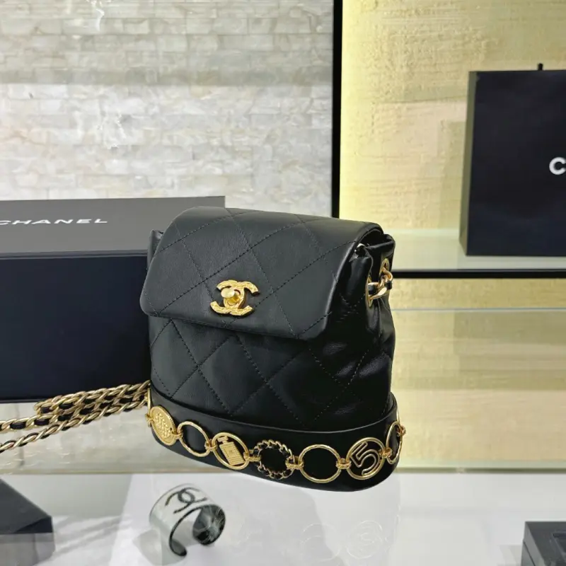 23B Gold Coin Backpack High Quality Bags - Image 11