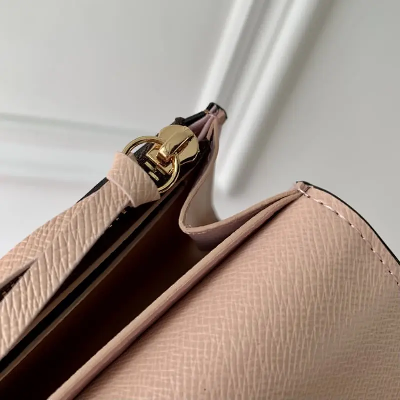 N64423 Gold button brown pink 11X8cm High Quality Bags - Image 7