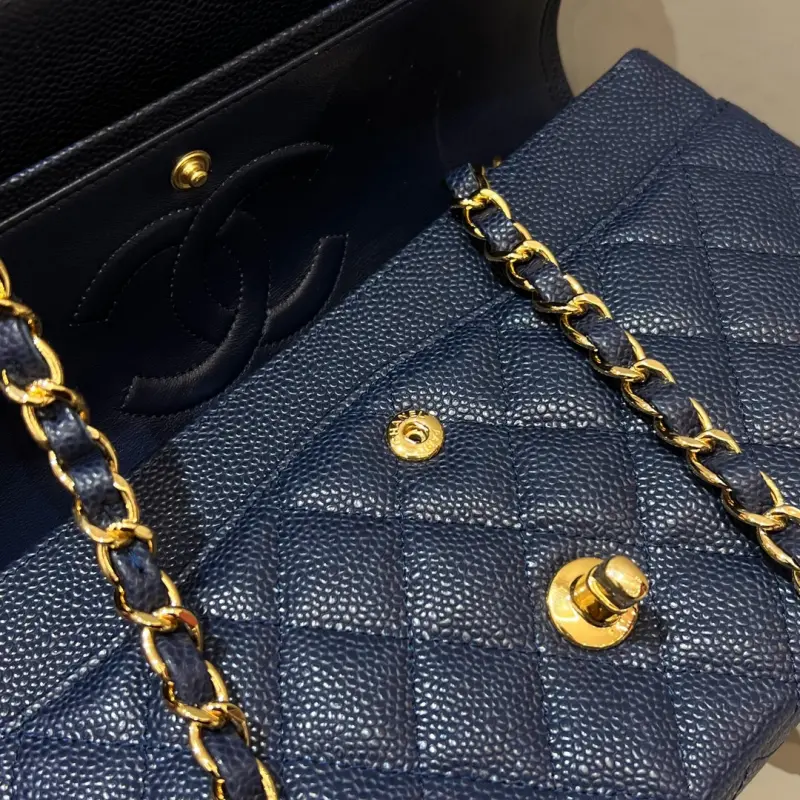 Medium 25cm Lychee Pattern Cowhide CM 8 High Quality Bags - Image 7