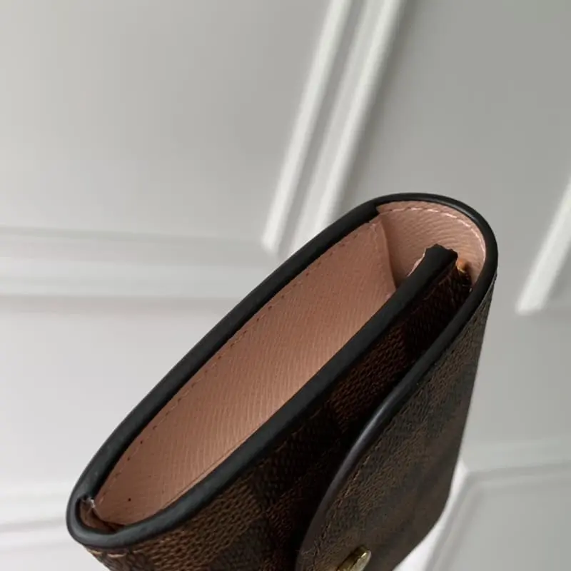 N64423 Gold button brown pink 11X8cm High Quality Bags - Image 6