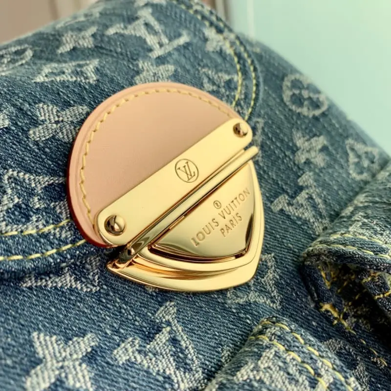 M46836 Blue denim 24x26x7cm High Quality Bags - Image 5