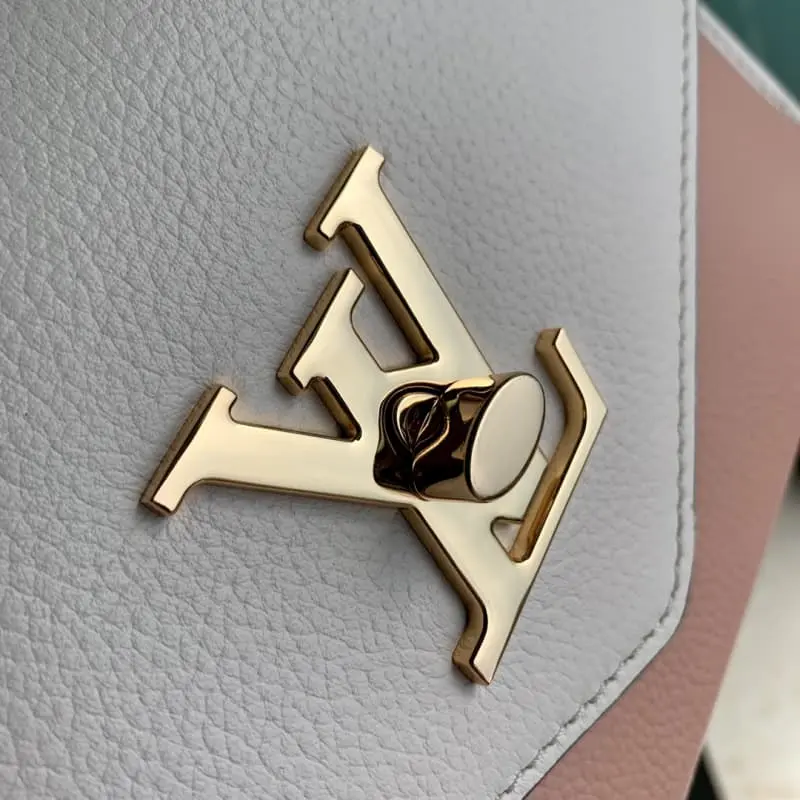 M22190 Pink and white 22.5x17x5.5cm High Quality Bags - Image 5