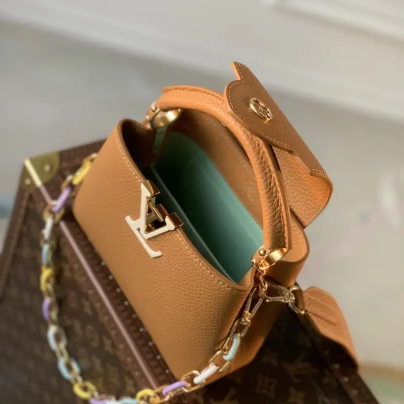 M21798 Brown gold buckle 21x14x8cm High Quality Bags - Image 5