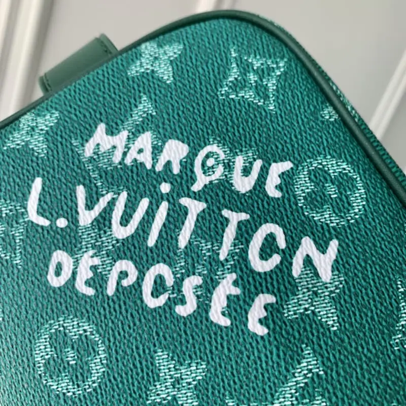 M12688 Green Flower 13x12x23cm High Quality Bags - Image 5