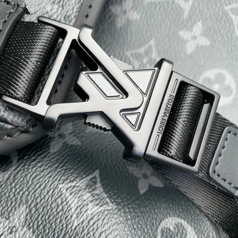 M12517 Black Flower 22.5x11x33cm High Quality Bags - Image 5