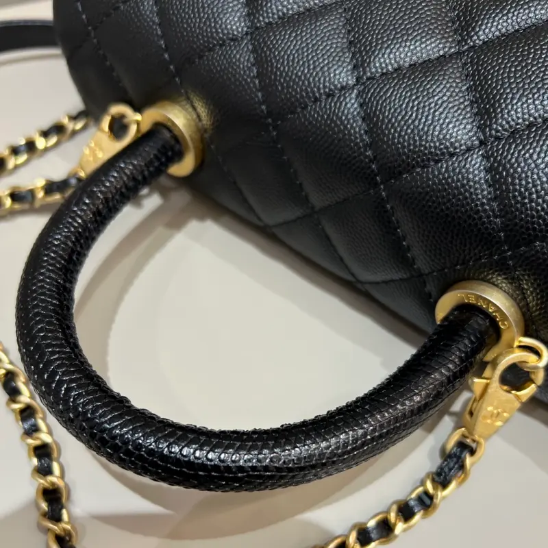 Small Size 24cm Lizard Handle High Quality Bags - Image 5