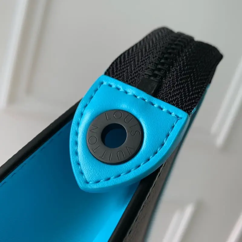 M44466 Grey Flower Blue HH153 26x20x5cm High Quality Bags - Image 5