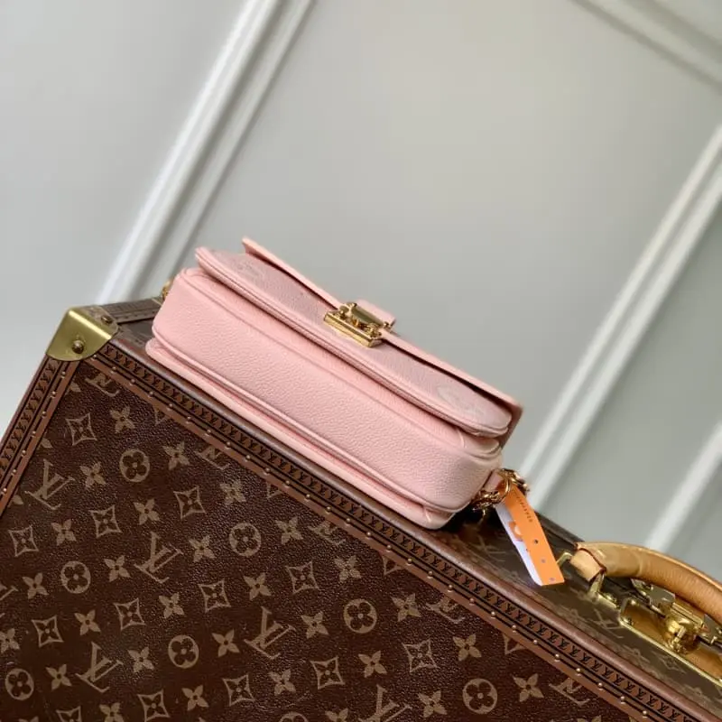 M14208 Pink Silk Screen 13.5x6x21.5cm High Quality Bags - Image 4