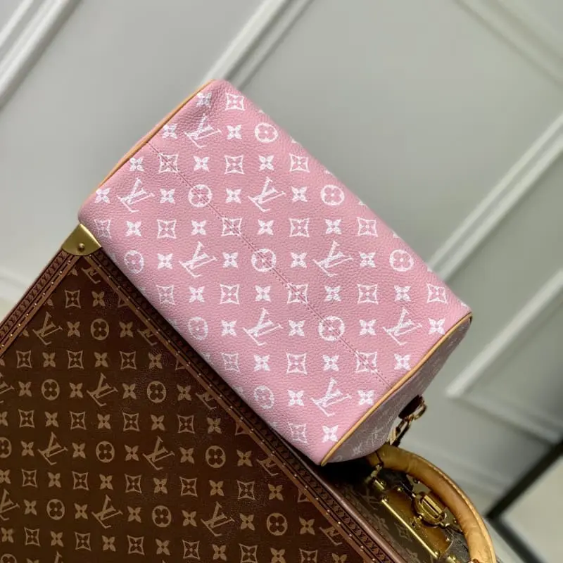 M21108 Pink (full leather) 30x17x21cm High Quality Bags - Image 4