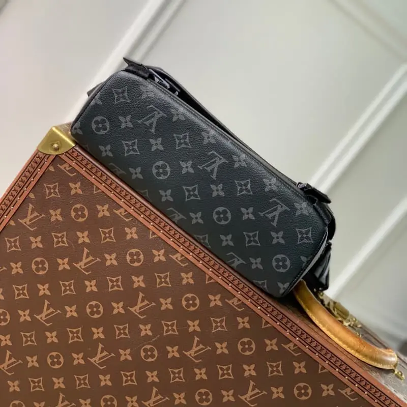 M12517 Black Flower 22.5x11x33cm High Quality Bags - Image 4