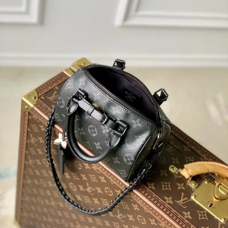 M24606 Black Flower S1 18x12.5x11cm High Quality Bags - Image 3