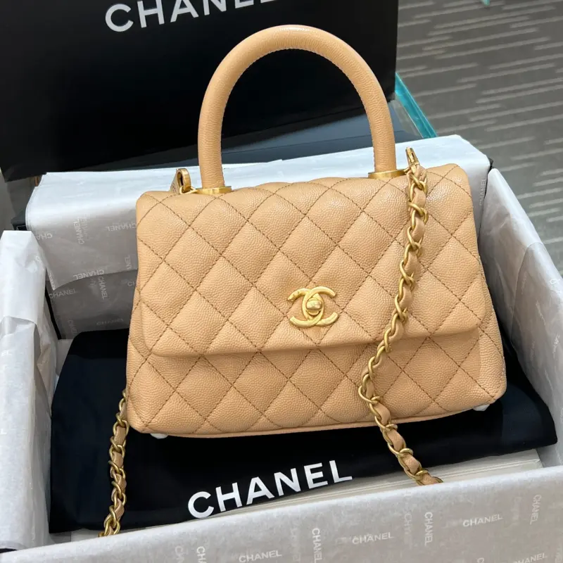 Small Size 24cm Cowhide Handle CM 6 High Quality Bags