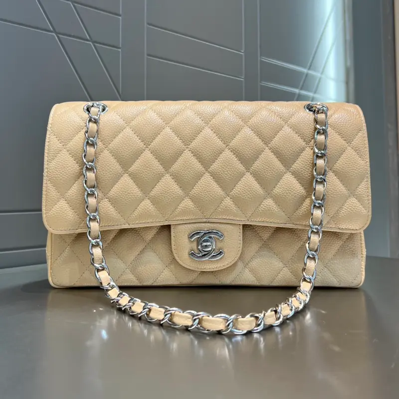 Medium 25cm Lychee Pattern Cowhide CM 5 High Quality Bags