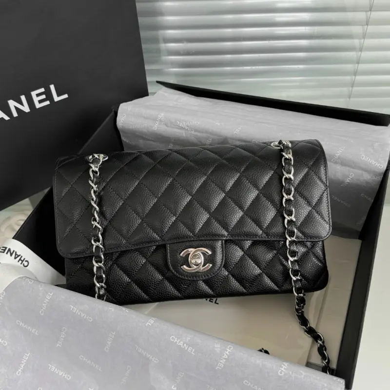 Medium 25cm Lychee Pattern Cowhide CM 10 High Quality Bags - Image 10