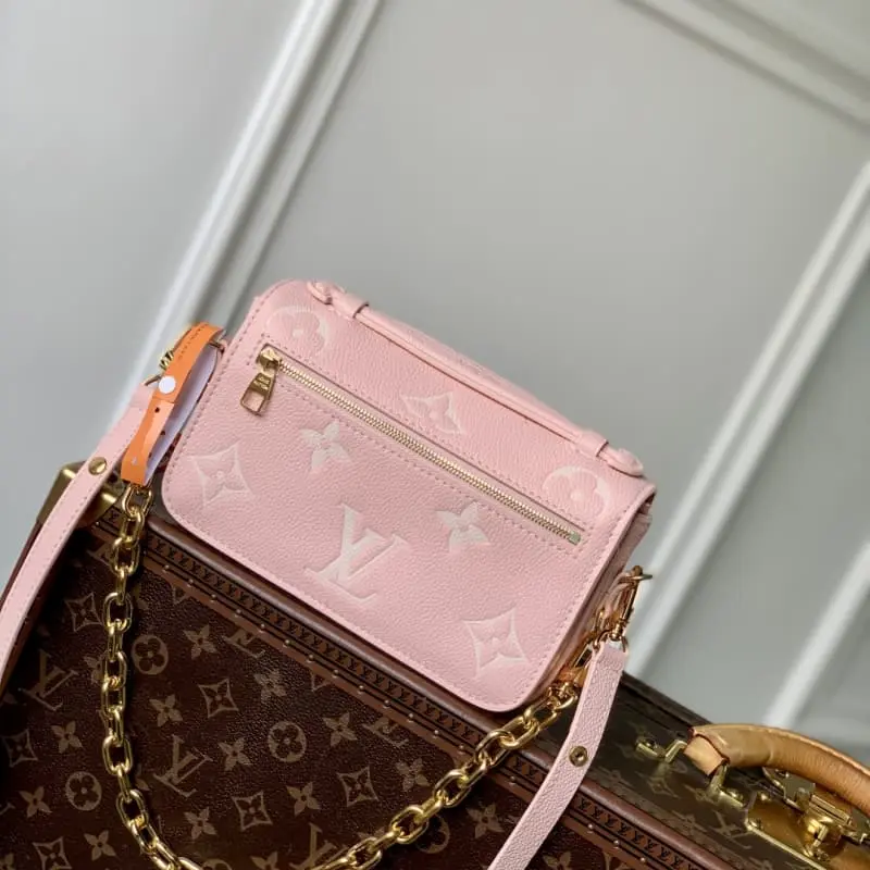 M14208 Pink Silk Screen 13.5x6x21.5cm High Quality Bags - Image 3