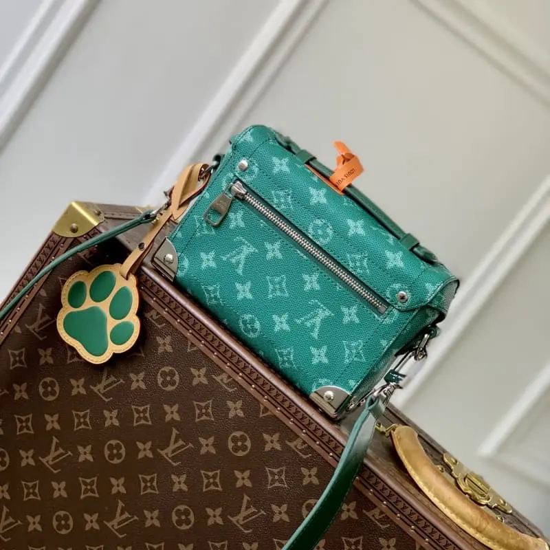 M12686 Green Flower 15x7x19cm High Quality Bags - Image 3