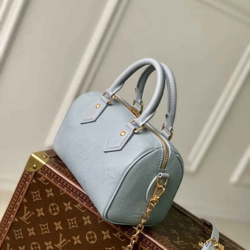 M58953 Embossed Blue 20.5x13.5x12cm High Quality Bags - Image 3