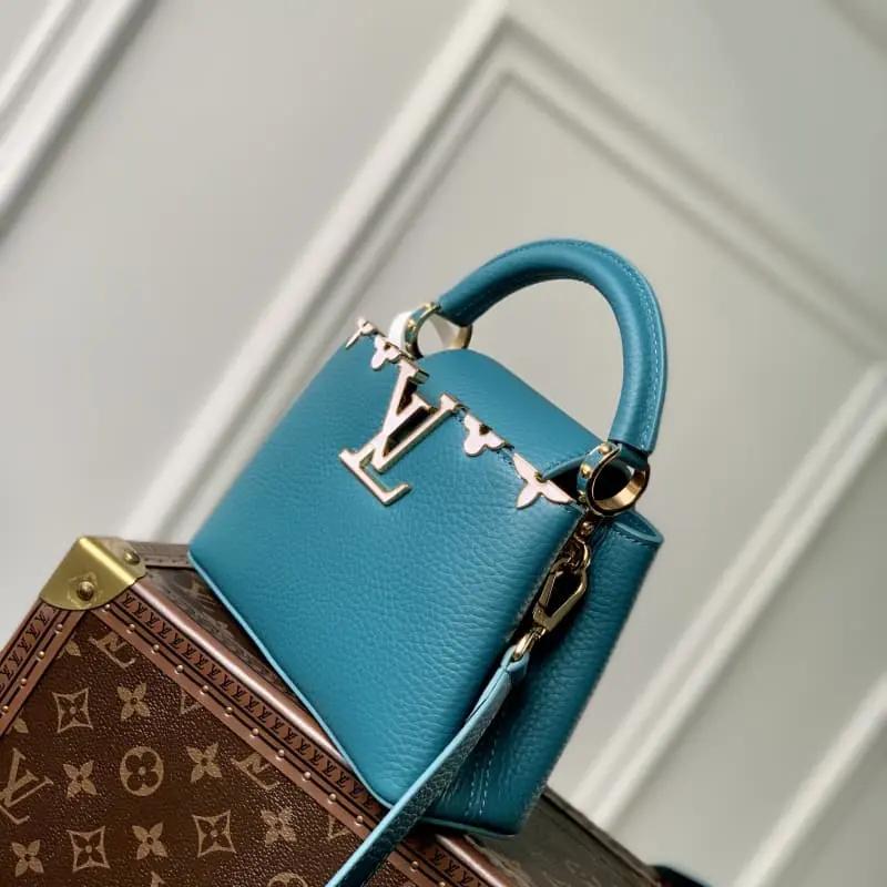 M23766 Blue Corolla 21x14x8cm High Quality Bags - Image 3