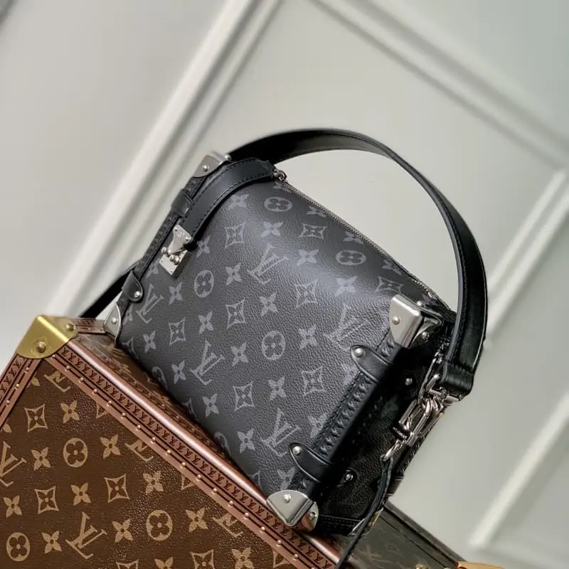 M46358 Black Flower (Black Leather) 21x14x6cm High Quality Bags - Image 3