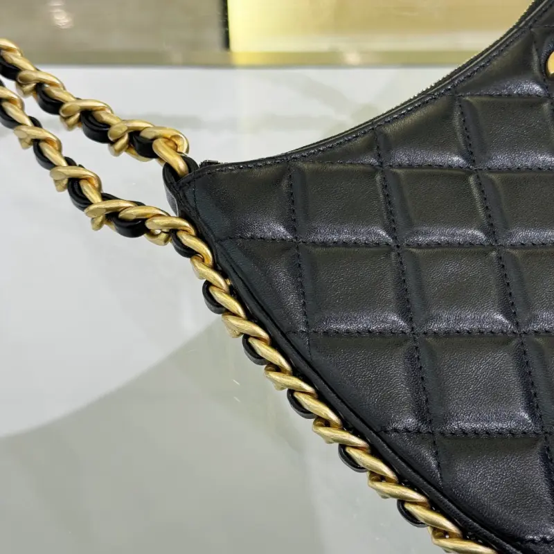 23B Double Chain Hippie Underarm Bag High Quality Bags - Image 9