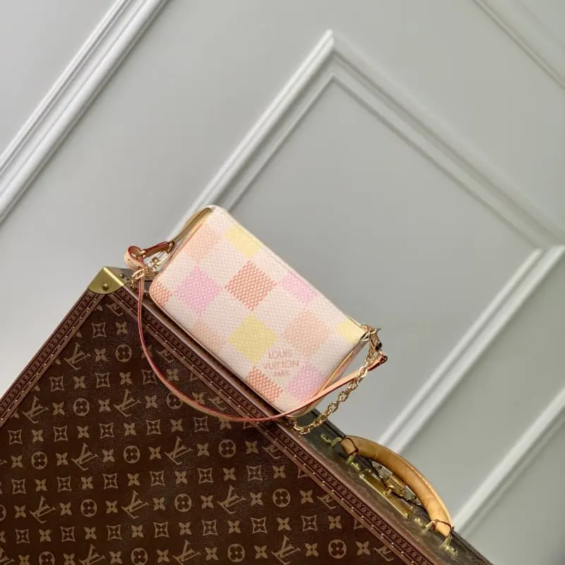 M40642 Pink (red check) 23.5x13.5x4cm High Quality Bags - Image 2