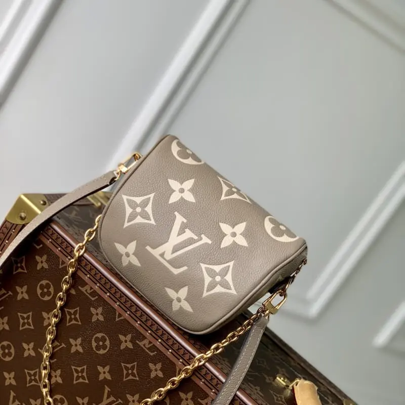 M82208 Grey silk screen 17x12x9.5cm High Quality Bags - Image 2