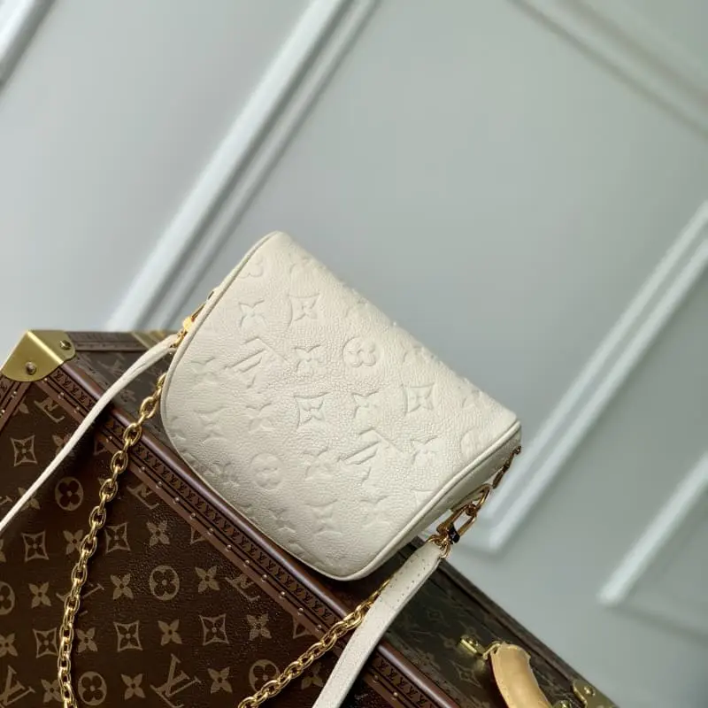 M82208 Beige embossed 17x12x9.5cm High Quality Bags - Image 2