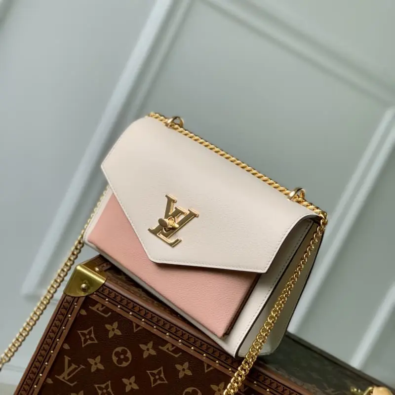 M22190 Pink and white 22.5x17x5.5cm High Quality Bags - Image 2