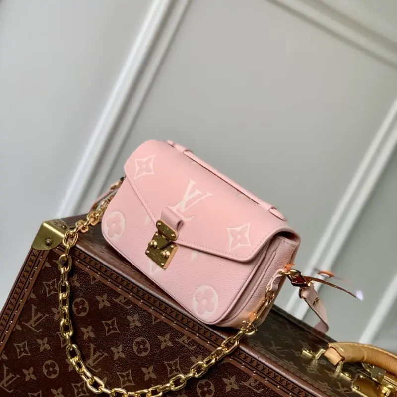 M14208 Pink Silk Screen 13.5x6x21.5cm High Quality Bags - Image 2