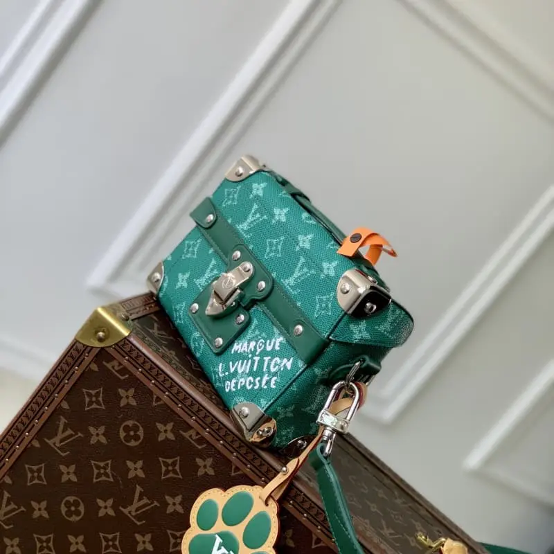 M12686 Green Flower 15x7x19cm High Quality Bags - Image 2