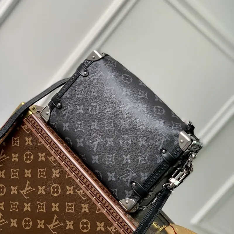 M46358 Black Flower (Black Leather) 21x14x6cm High Quality Bags - Image 2